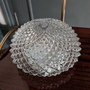 Vintage moulded glass wall light / ceiling light