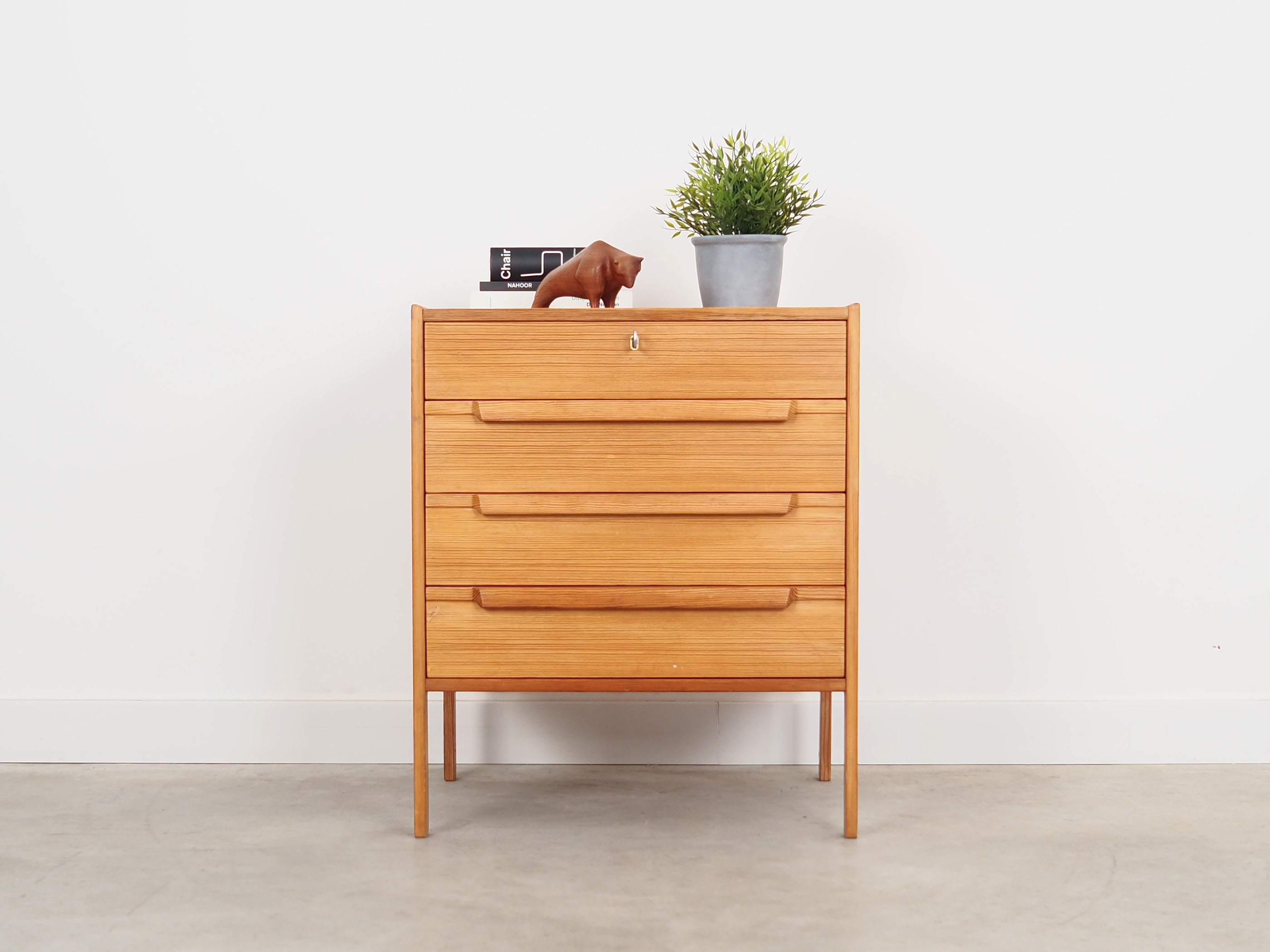 Pine chest of drawers, Swedish design, 70s, made in Sweden