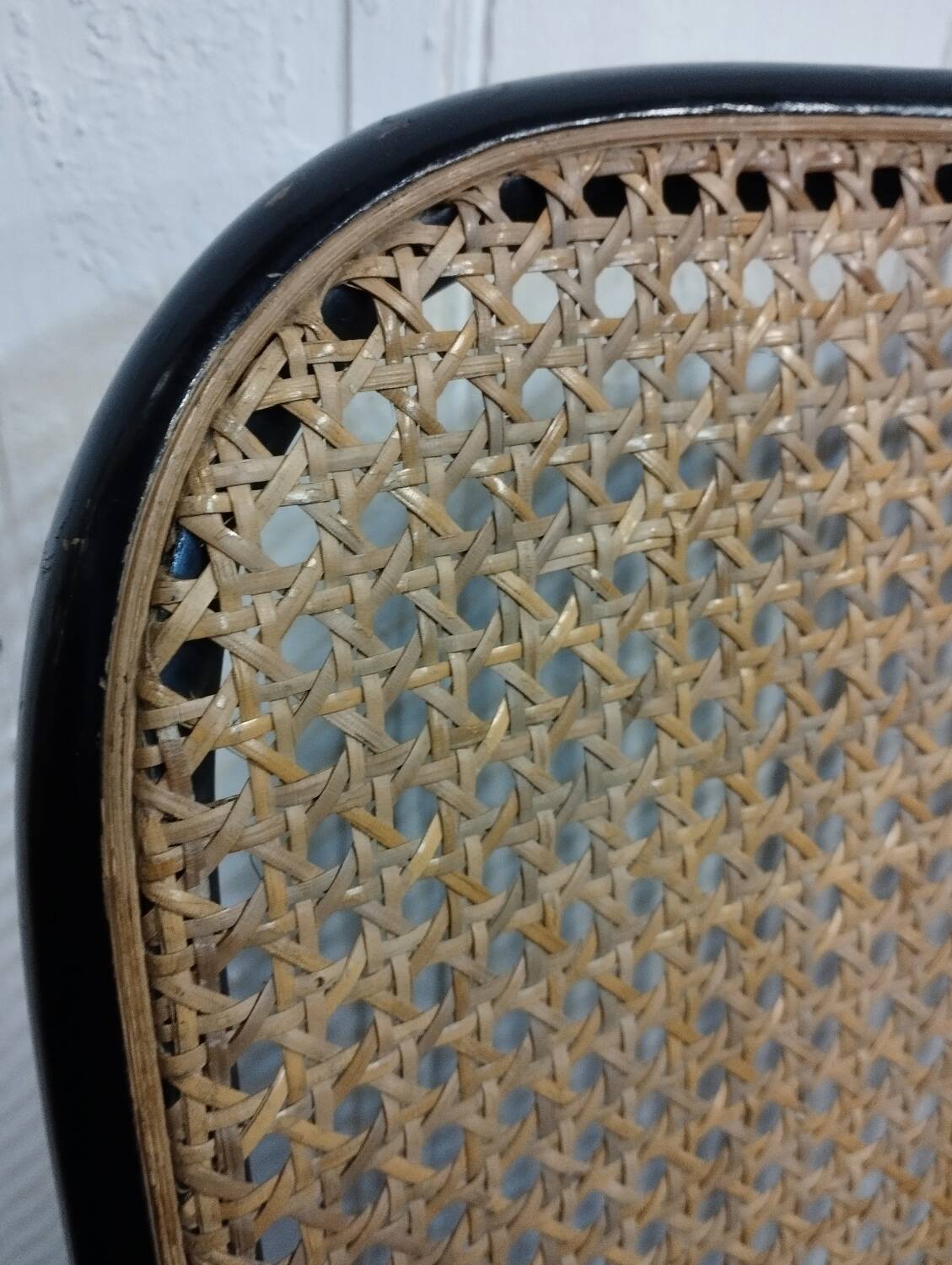 Wooden and cane chair