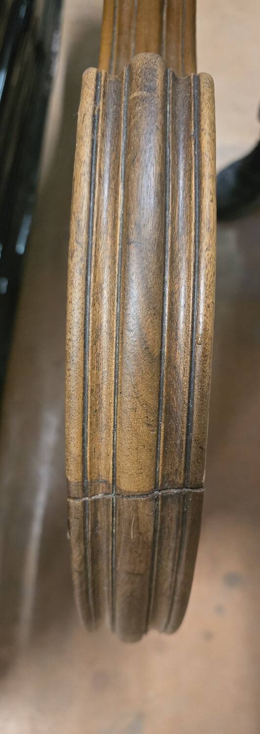 Antique carved wooden headboard, Louis XV style – early 20th century