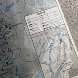 Vintage school map MDI France Rhône