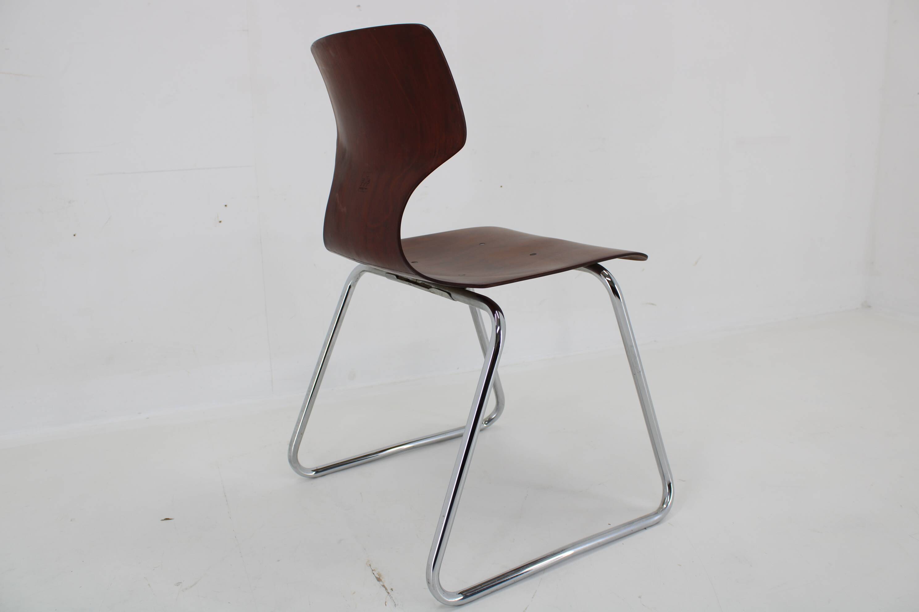 1970s Elmar Flototto Dining or Side Chair, Germany -40 Pieces Available