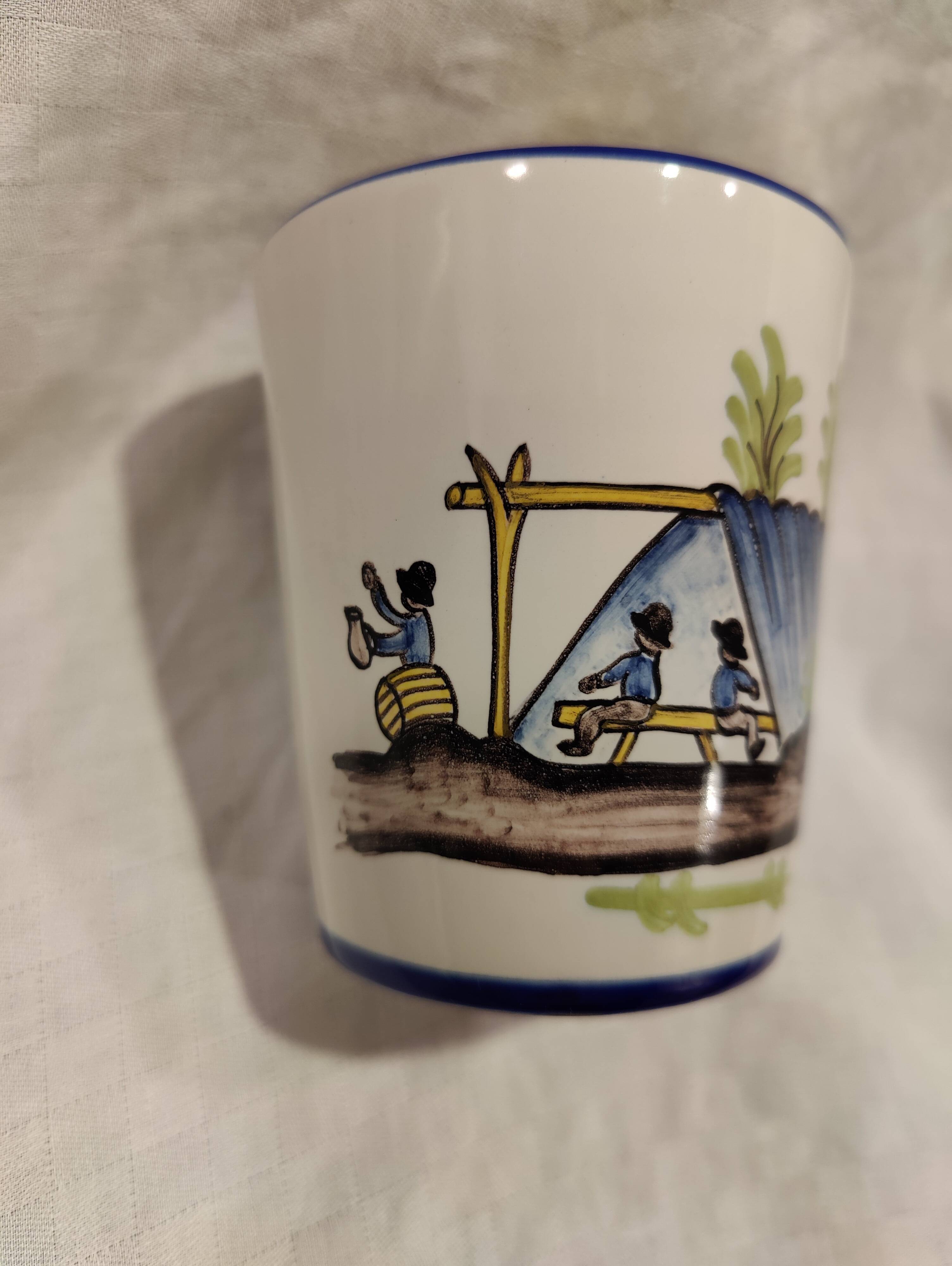 Nevers Montagnon earthenware cup commemorating the Revolution