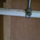 Wooden wardrobe / wardrobe feet compass / 60s