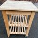 Scandinavian solid wood sideboard on wheels 85cm