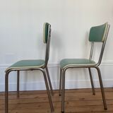 Set of 2 1950s bistro chairs