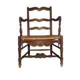 Fauteuil Provençal paillé - XVII eme siècle