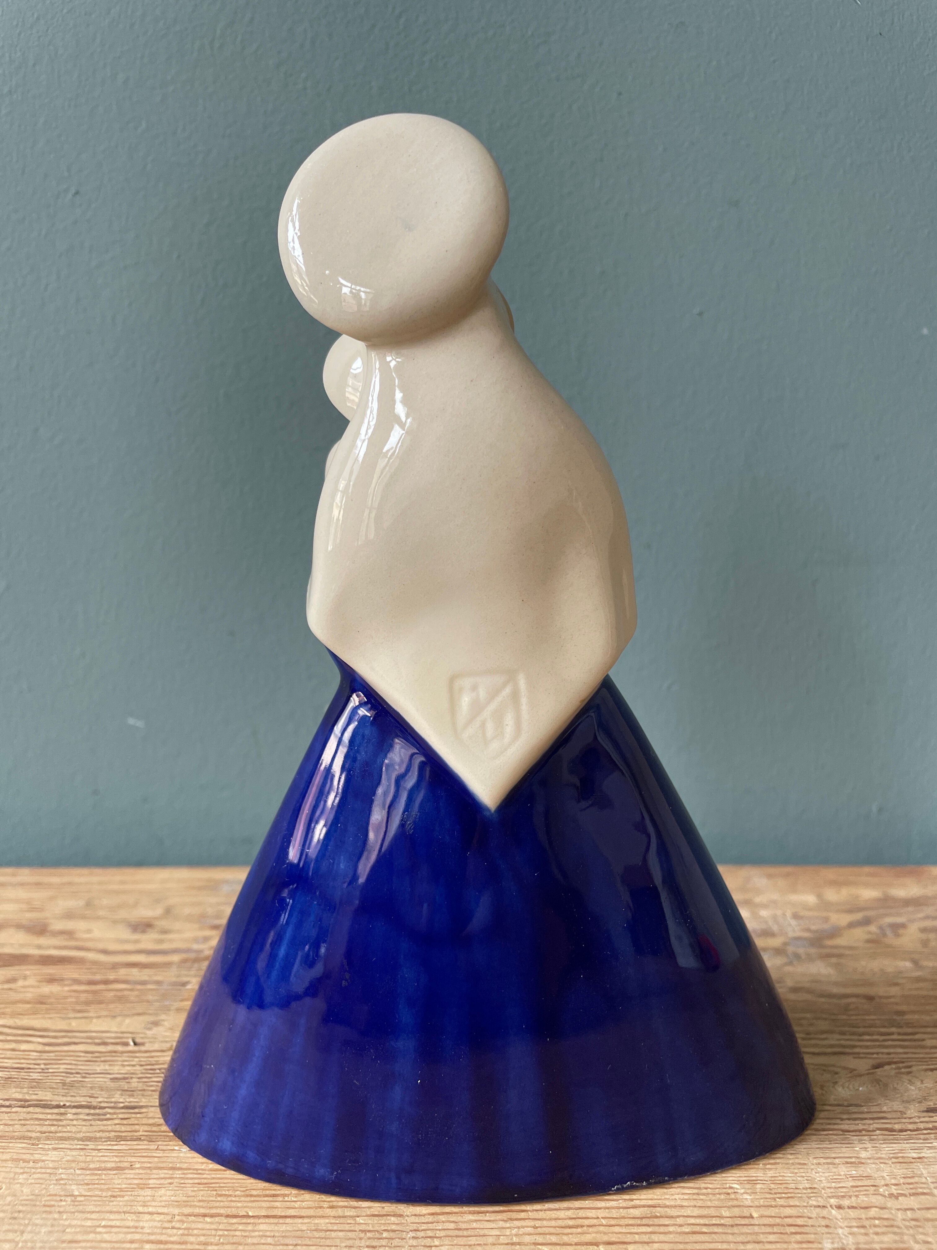 Virgin and Child in Desvres porcelain, Gabriel Fourmaintraux