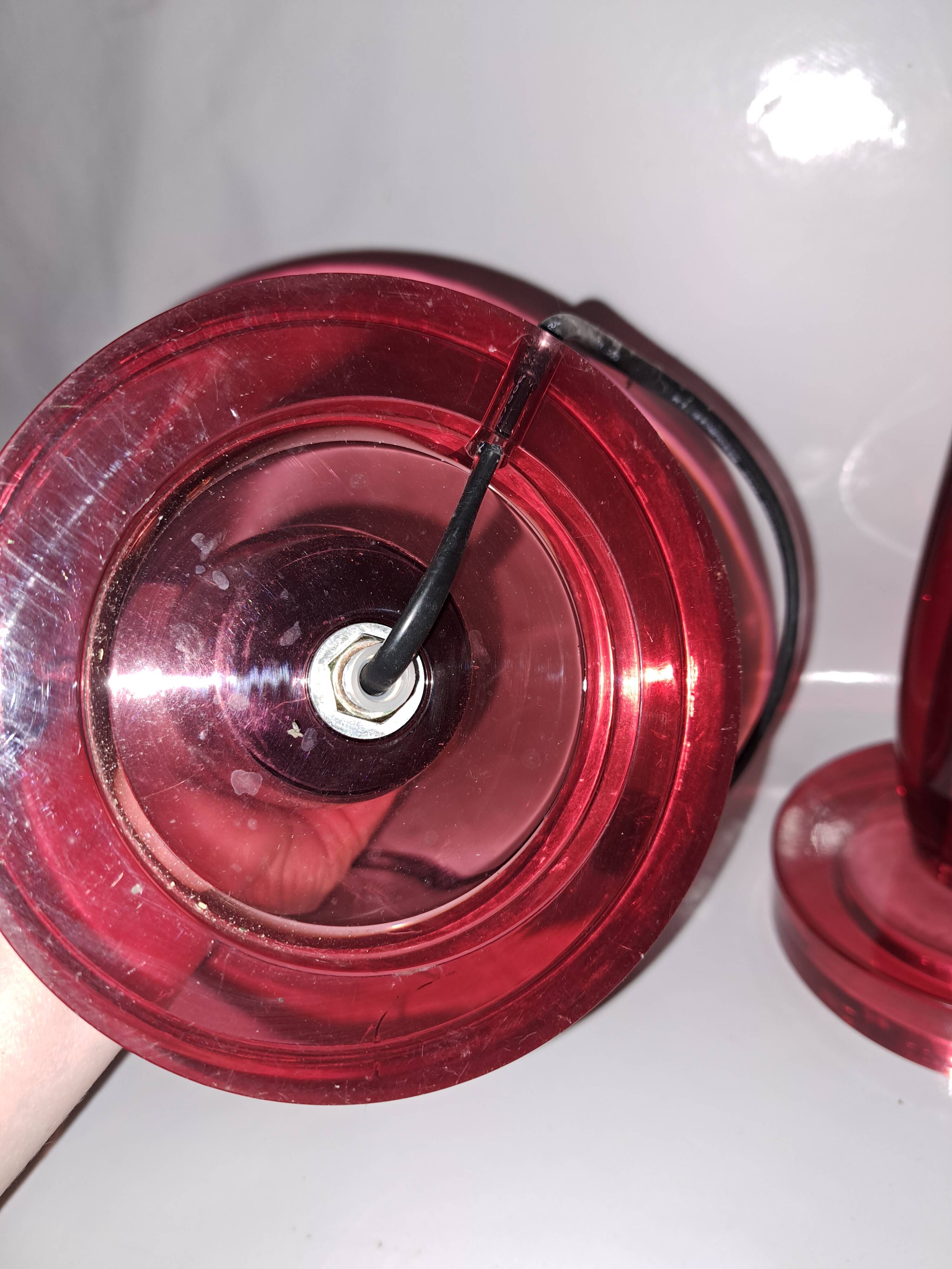 Pair of vintage lamps. 1980s.