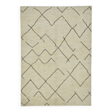 Handwoven Tribal One of a Kind 208 cm x 294 cm Beige Wool Carpet