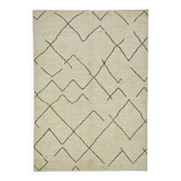 Handwoven Tribal One of a Kind 208 cm x 294 cm Beige Wool Carpet