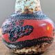 Vase West Germany Bay 631-14, cruche Fat Lava vintage