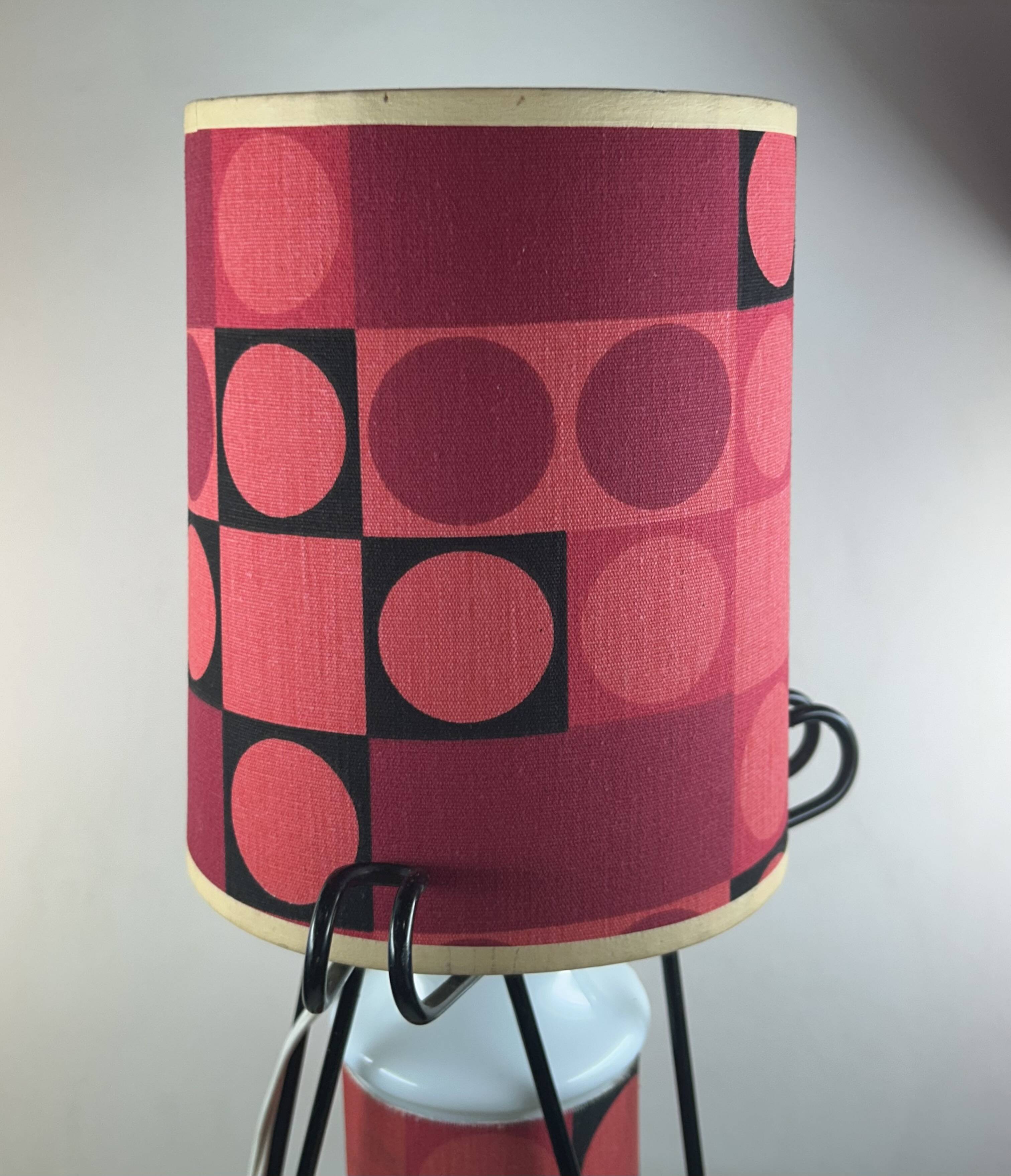 Rare tripod reading lamp Eiffel vintage design 50s/60s
