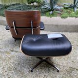 Fauteuil lounge et ottoman Charles Eames, édition Herman Miller