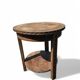 Antique side table with carved details