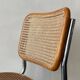 Chaise Cesca par Marcel Breuer en chrome et bois, 1970
