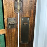 Green leather and walnut cardboard Louis Philippe