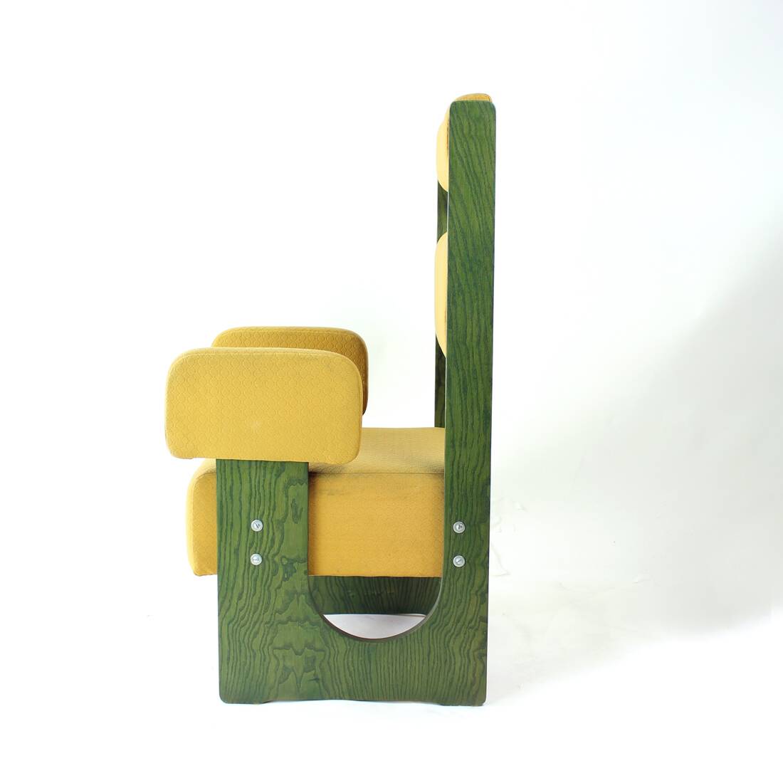 Fauteuil trône haut unique, Tchécoslovaquie 1980