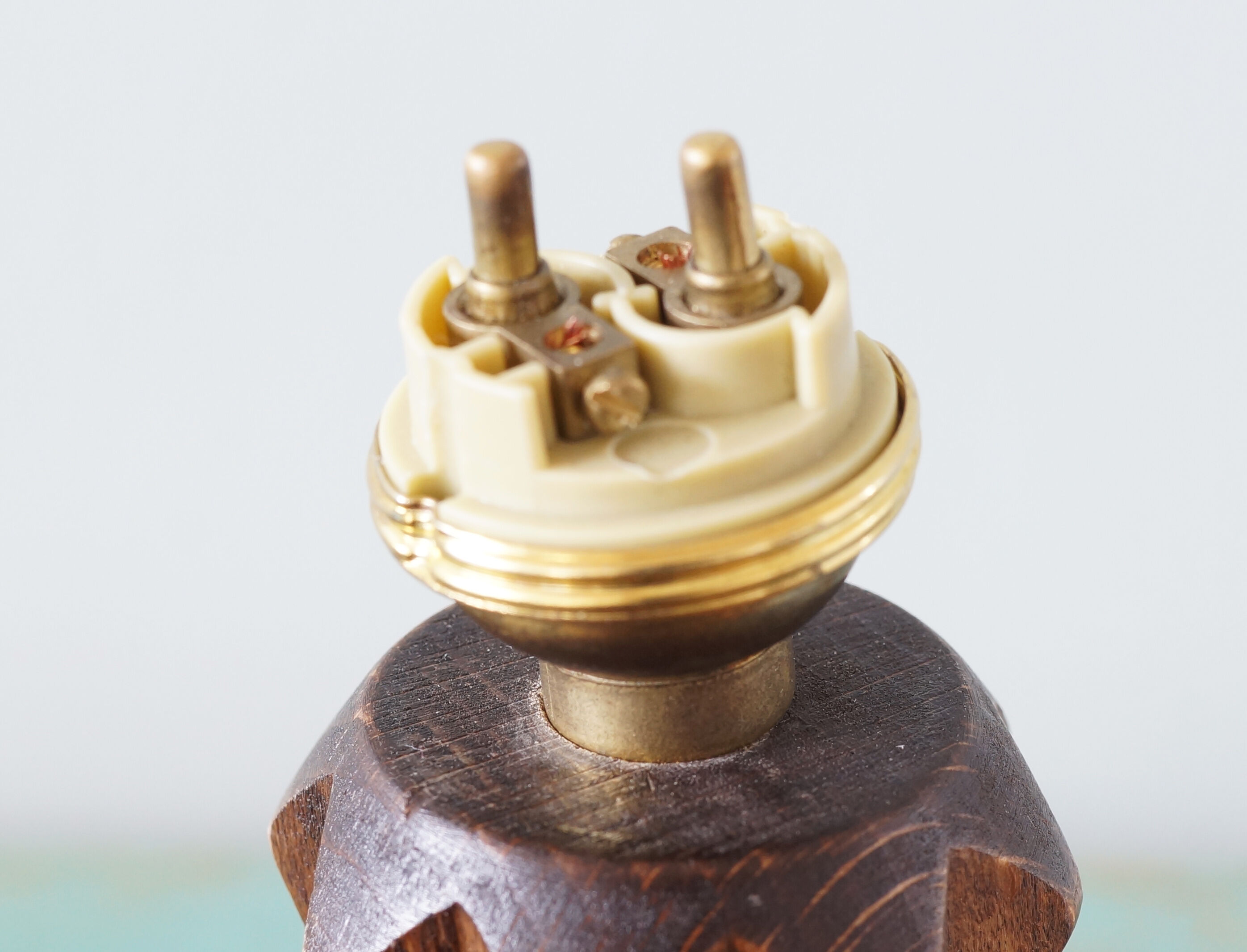 Wooden lamp foot 50s