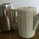 Teapot art deco thermos Bauscher Weiden silver metal and Bakelite feet 1930's