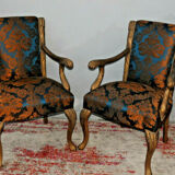 2 armchairs Louis XV style