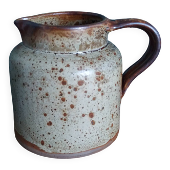 Pichet en grès de Puisaye signé Jean-Pierre Prud’homme