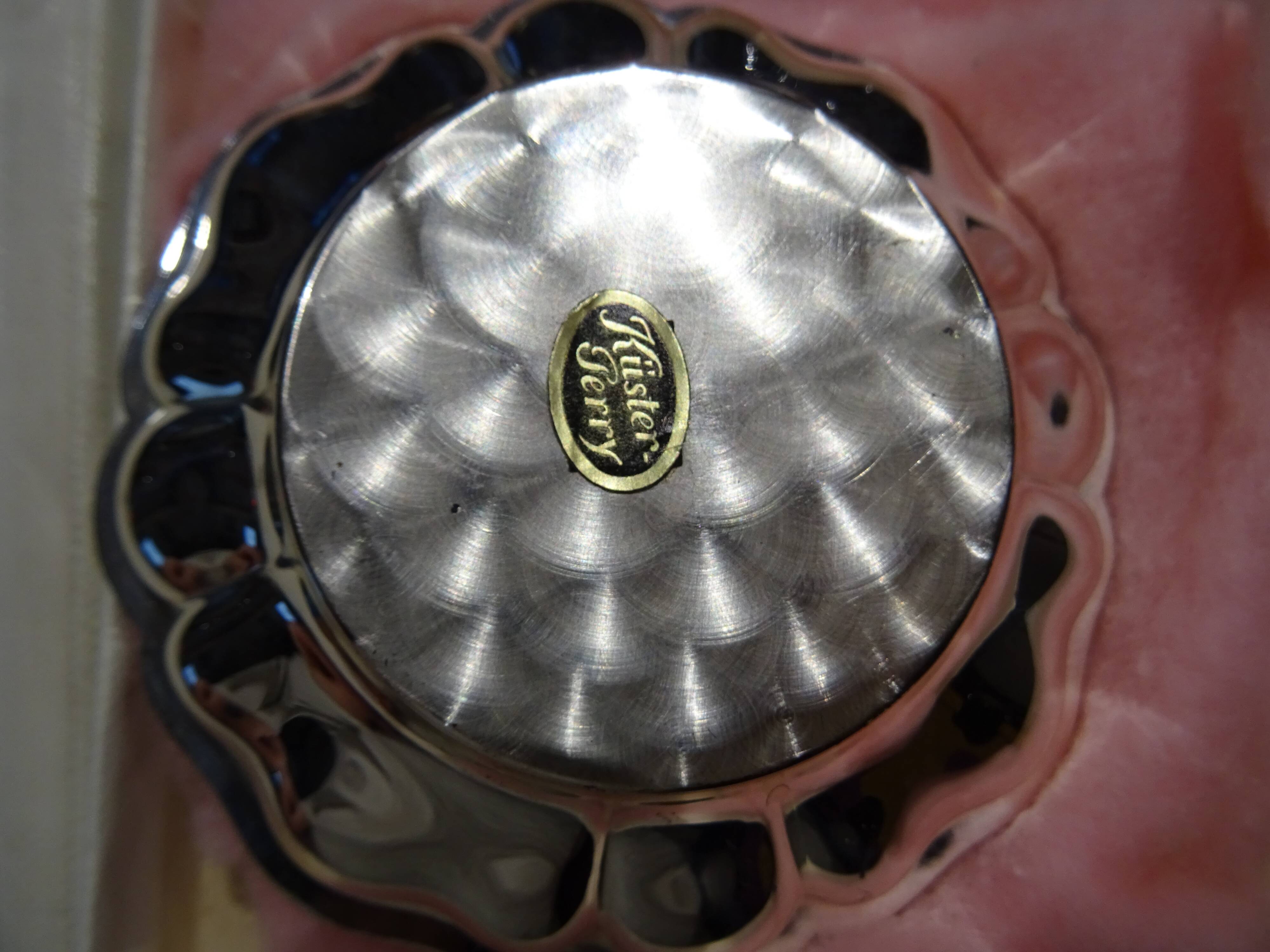 Ravier silver metal kuster-perry 11 cm in its box
