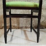 Six chaises des années 50 - bois verni