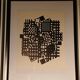 Tableau Vintage Art Optique - Victor Vasarely - Frame 50x40cm