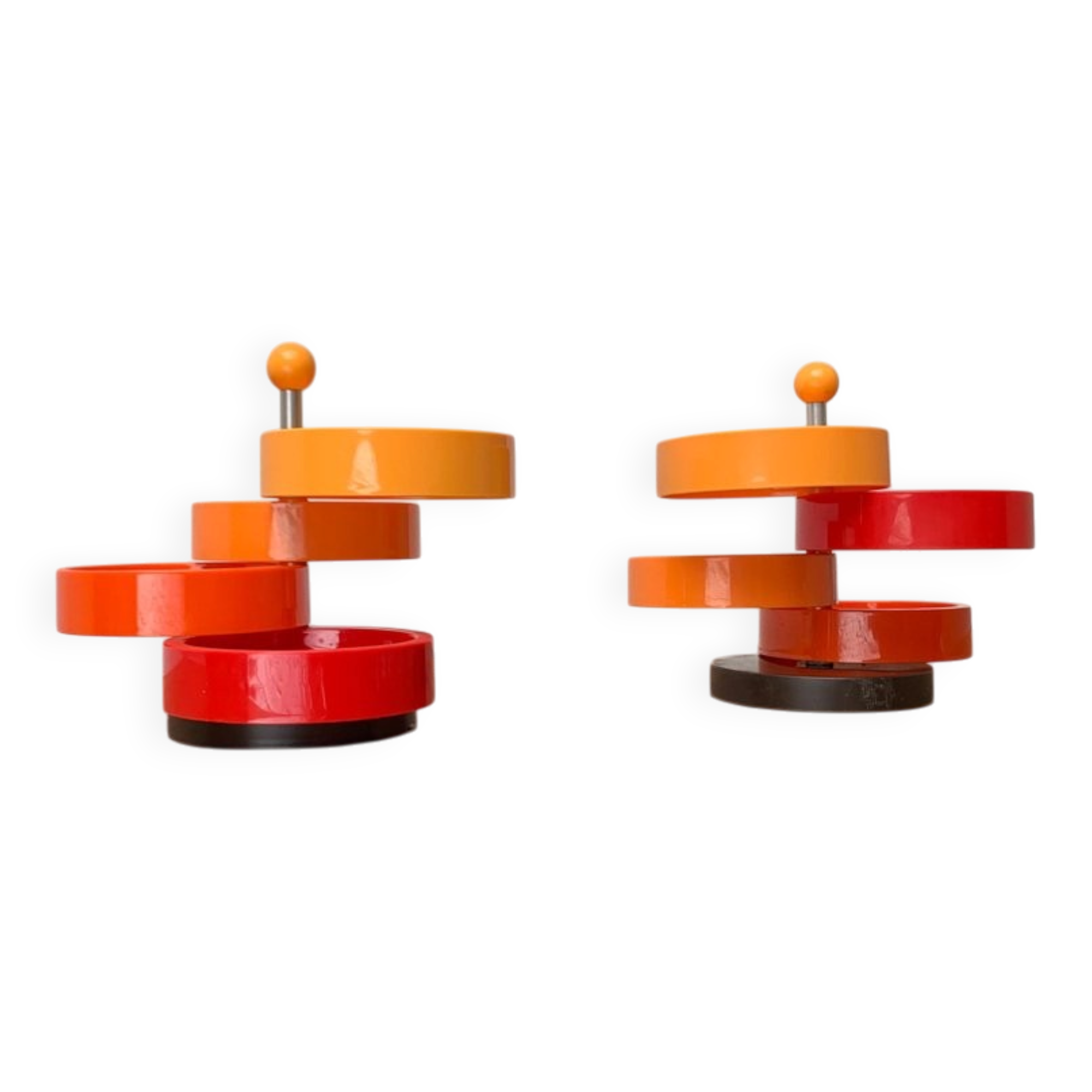 Extendable space-age pivoting bowls from the mid-century by Emsa, 1960s, set of 2.