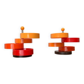 Extendable space-age pivoting bowls from the mid-century by Emsa, 1960s, set of 2.
