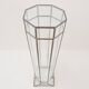 Art Deco glass and zinc pedestal column