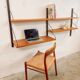 Meuble mural modulaire Royal System avec bureau de Poul Cadovius