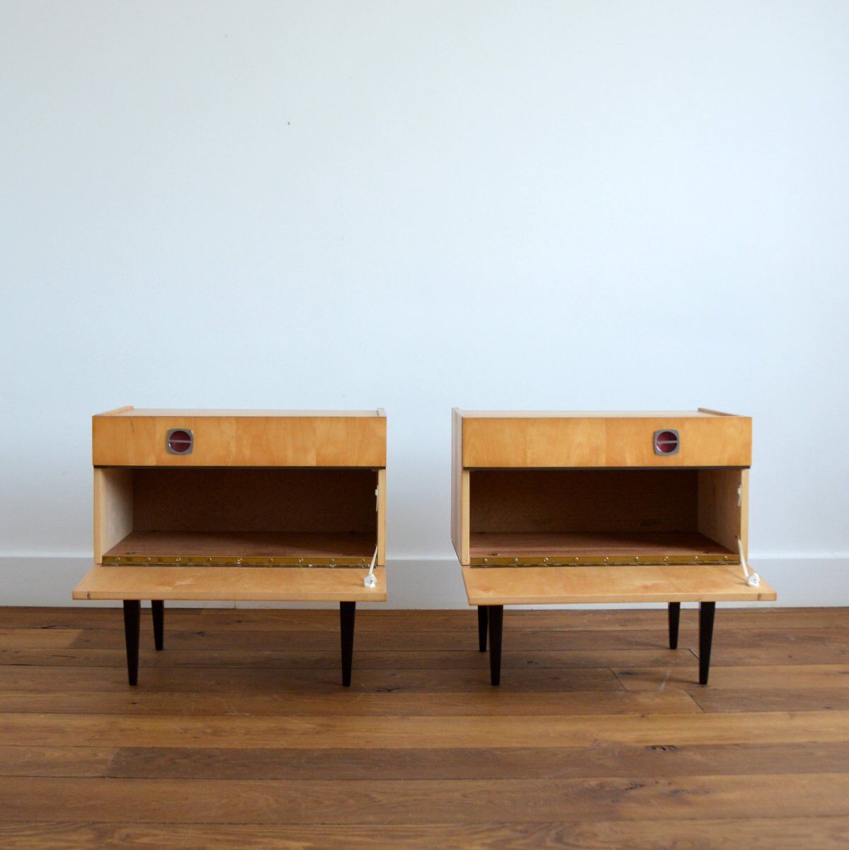 Pair of vintage bedside 60s / 70s