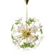 Sculptural Floral Glass Chandelier, Czechoslovakia, 1970s–1980s