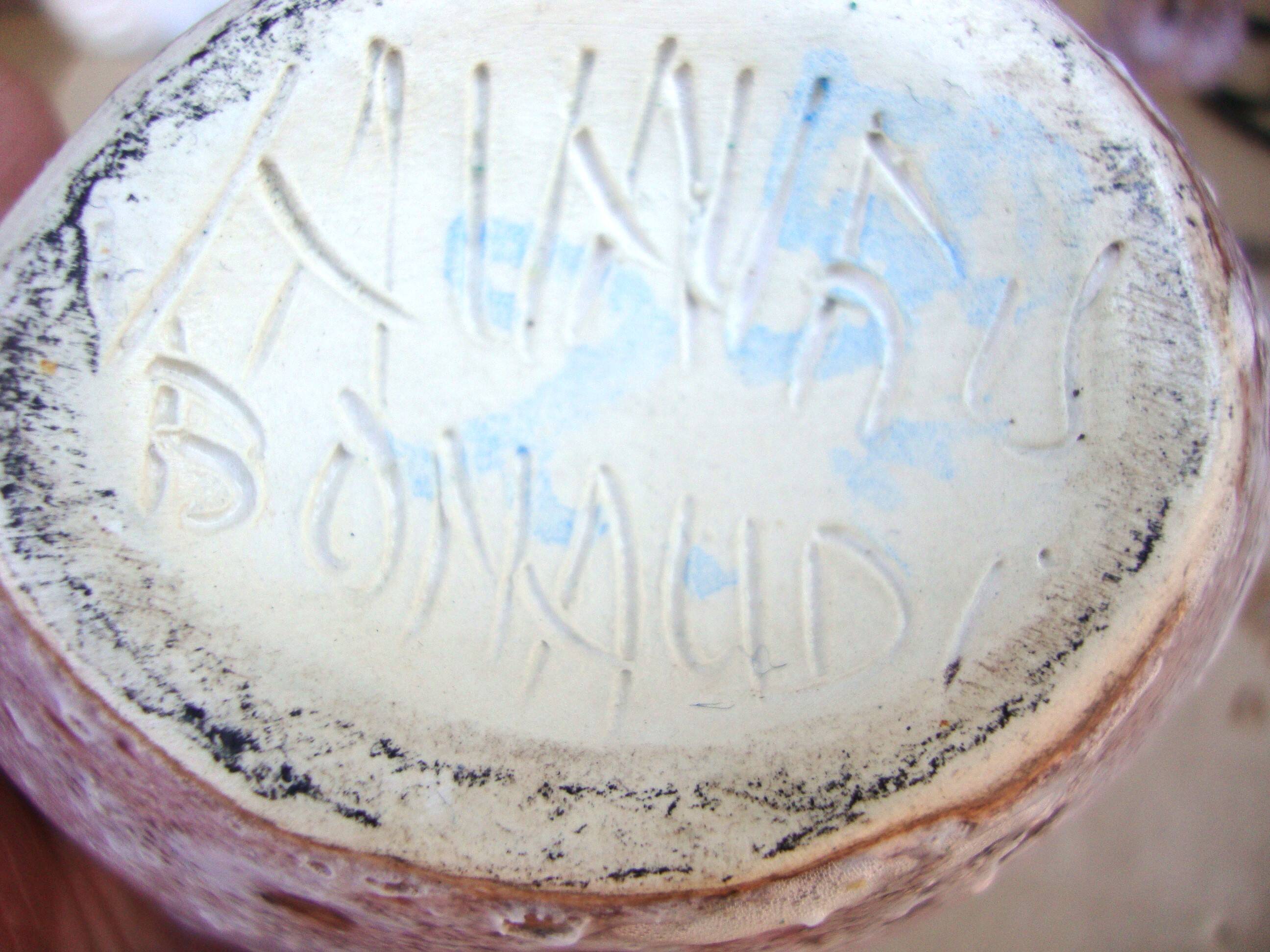 Bonaudi liqueur service (Francis and Josette) Vallauris signed.