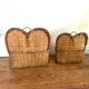 Vintage rattan baskets to hang
