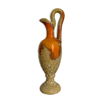 Ceramic vase fat lava Vallauris