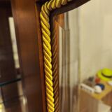 Silver cabinet, solid cherry wood display case