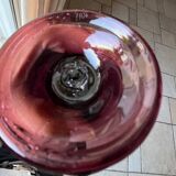 Biot bubbled glass vase and tealight holder