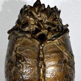 Enamelled Ceramic Vase, signed "Korina", Art Nouveau – 1900