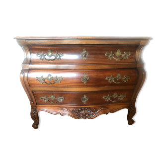 Commode de port à patine acajou