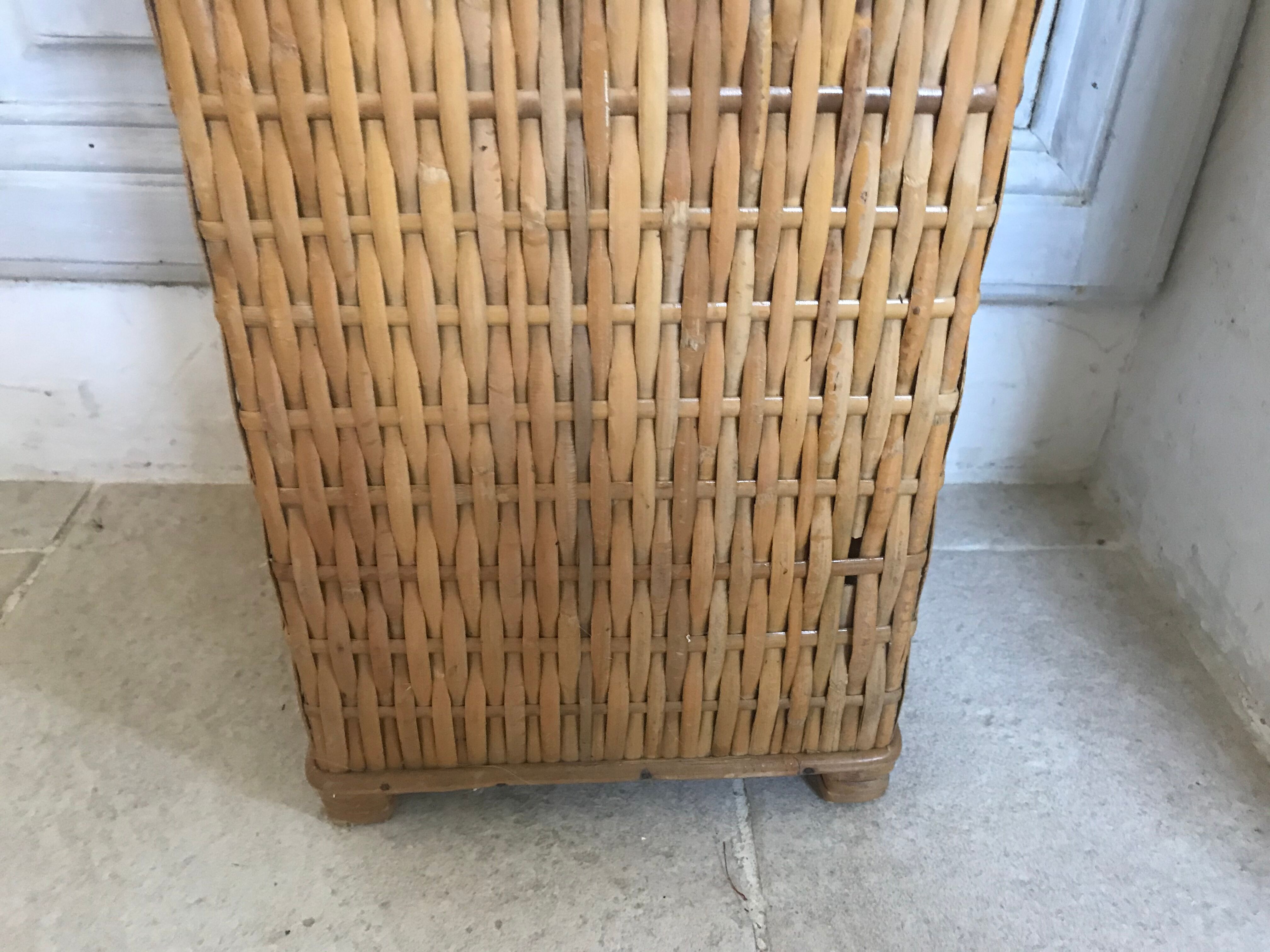 Vintage wicker basket