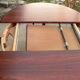 Table ronde scandinave palissandre à rallonge