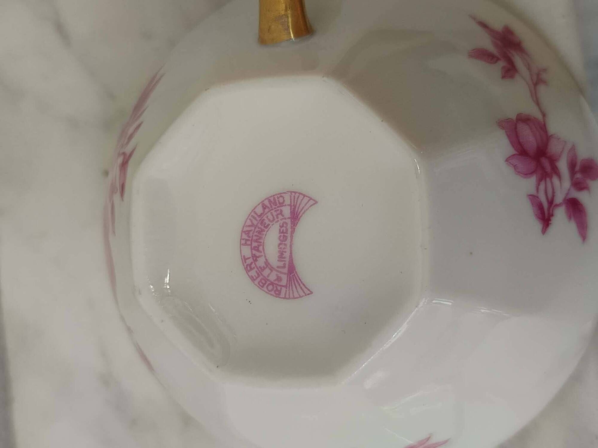 Limoges porcelain tea service Haviland Art Nouveau