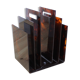 Maison Mercier plexiglas tortoiseshell magazine holder