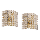 Paire d'appliques en cristal par Kinkeldey, Allemagne, années 1970