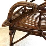 Vintage rattan armchair