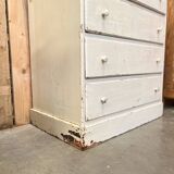 Old 4-drawer chest of drawers, original patina