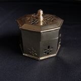 Old brass metal box